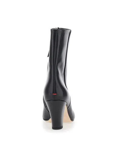 Aeyde Square-toe Ankle Boots In Black