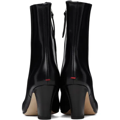 Aeyde Square-toe Ankle Boots In Black