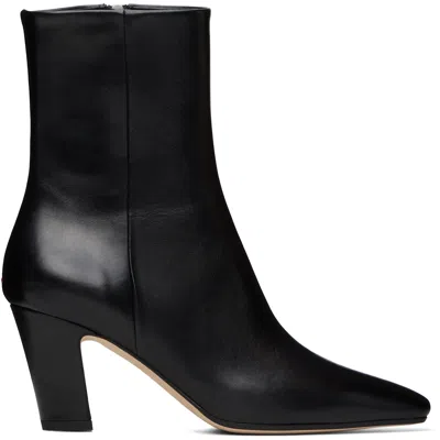 Aeyde Square-toe Ankle Boots In Black