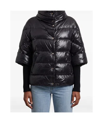 Herno Quilted Down Jacket In Black