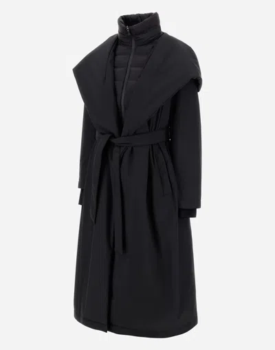 Herno Double-layer Windproof Down Jacket In Black