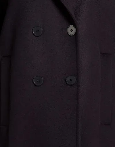 Max Mara Doublebreasted Coat In Blue