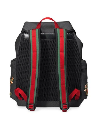 Shop Gucci Techpack With Embroidery In Black