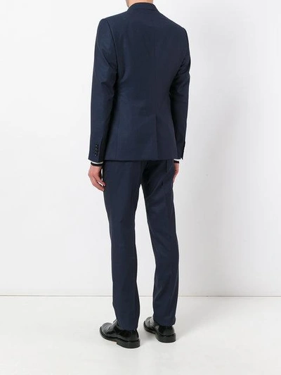 Shop Dolce & Gabbana Patterned Suit In Blue