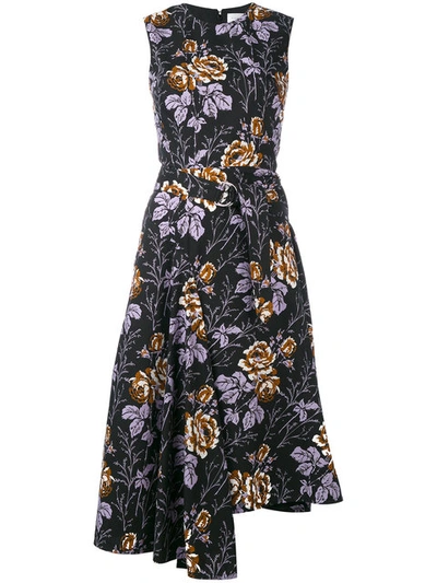Victoria Beckham Floral Print Dress