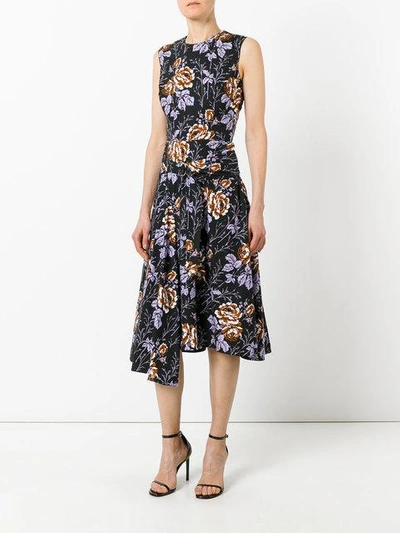 Shop Victoria Beckham Floral Print Dress