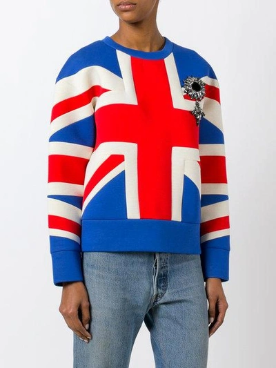 Shop Gucci Union Jack Jersey Sweatshirt