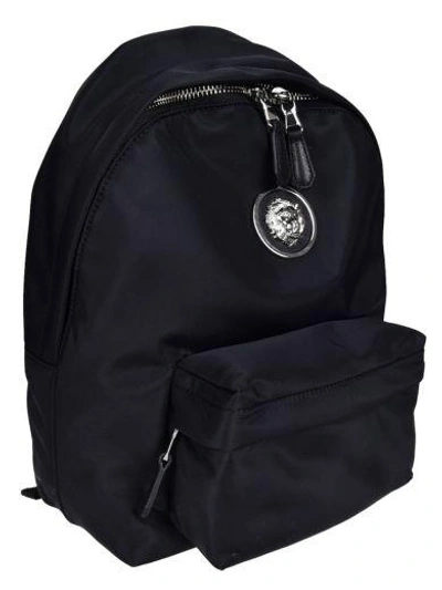 Shop Versus Lion Head Backpack In F463n Black Black Black/nickel
