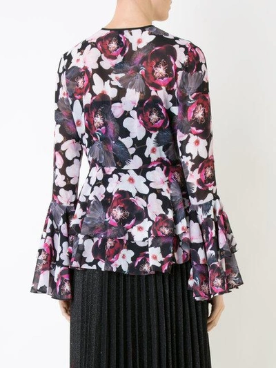 Shop Romance Was Born 'magnolia Blossom' Ruffle Top In Multicolour