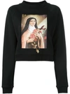 CHRISTOPHER KANE Saint Teresa print sweatshirt,470911UDJ6311760421