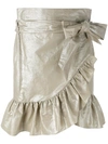 ISABEL MARANT lamé ruffled skirt,DRYCLEANONLY