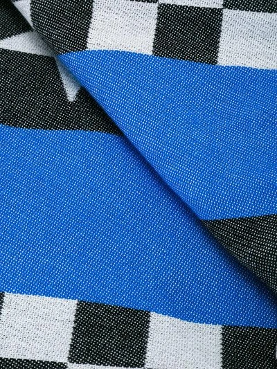 Shop Undercover Tasseled Pattern Scarf In Blue