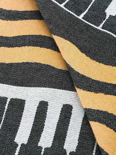 Undercover Striped Scarf In Multicolour