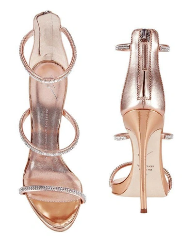 Shop Giuseppe Zanotti Coline Strappy Crystal Sandals