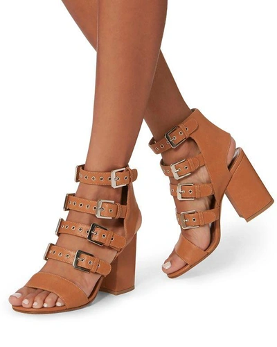 Shop Laurence Dacade Kloe Buckled Leather Brown Sandals
