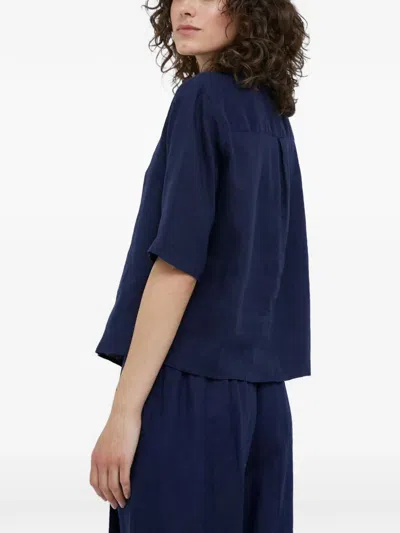 Benetton Buttoned Shirt In Blue