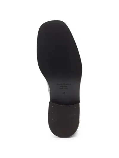 Acne Studios Square-toe Leather Loafers In Black