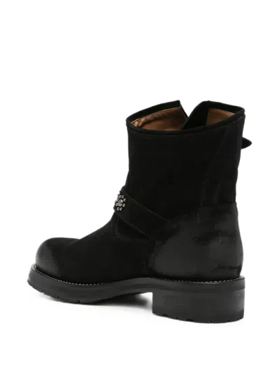 Second / Layer Rider Buckled Boots In Black