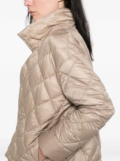 Max Mara The Cube Puffer Jacket In Neutrals