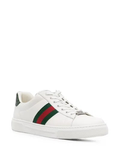 Gucci Ace Web-stripe Sneakers In Multi