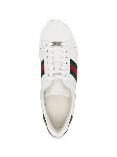 Gucci Ace Web-stripe Sneakers In Multi