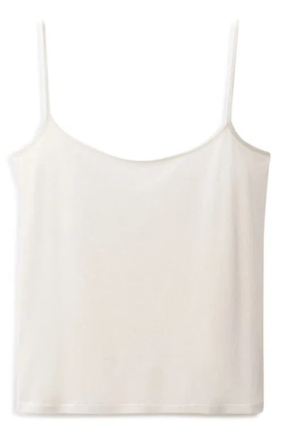 Mango Silk Camisole In Off White