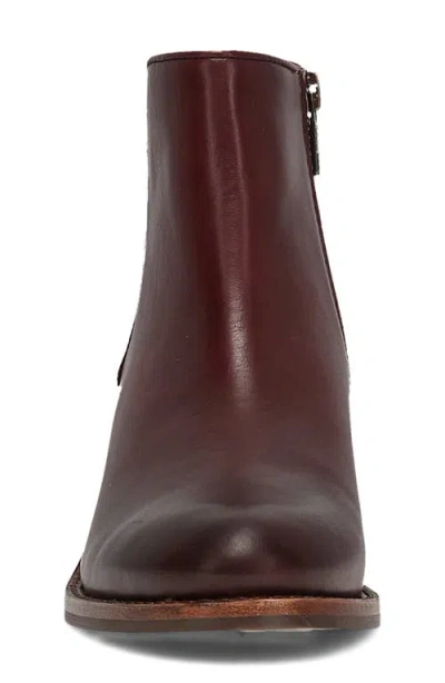 Frye Carson 2 Piping Bootie In Merlot