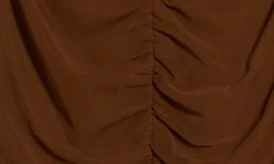Dr2 By Daniel Rainn Ruched Front Tank In Cognac