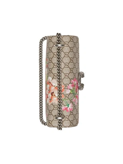 Shop Gucci Dionysus Blooms Print Shoulder Bag In Neutrals