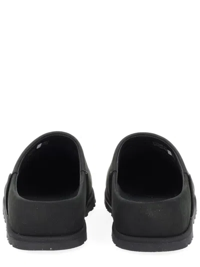 Ugg Slip-on Sabot Shoes With Rounded Toe And Matte Finish In Black