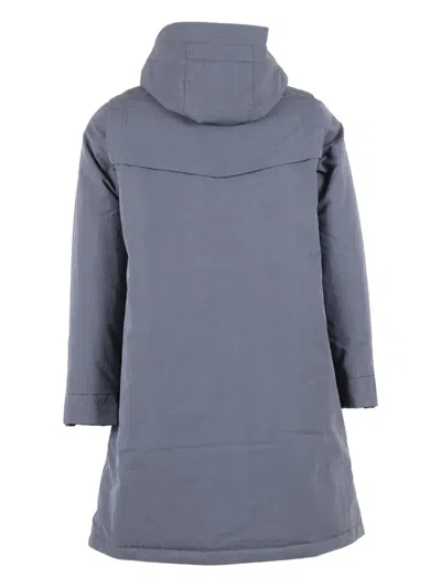 K-way Hooded Flap-pocket Jacket In Grey