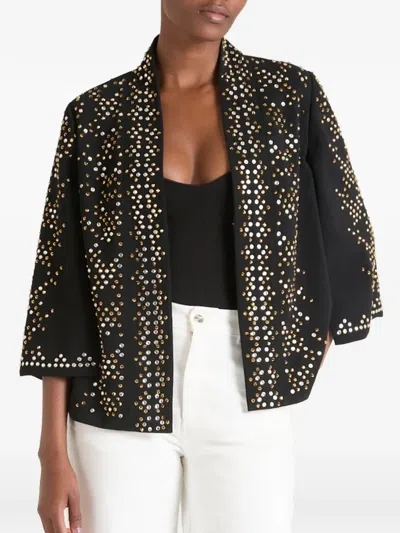 Temperley London Oberon Stud-embellished Jacket In Black