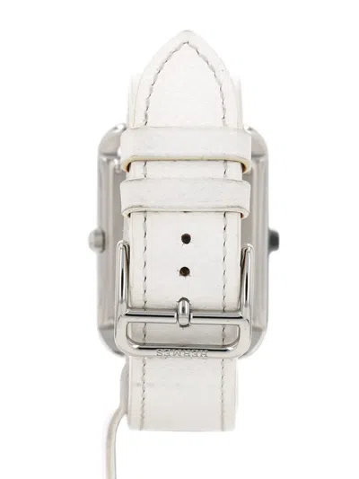 Pre-owned Hermes 2021 Cape Cod 29mm Watch In White