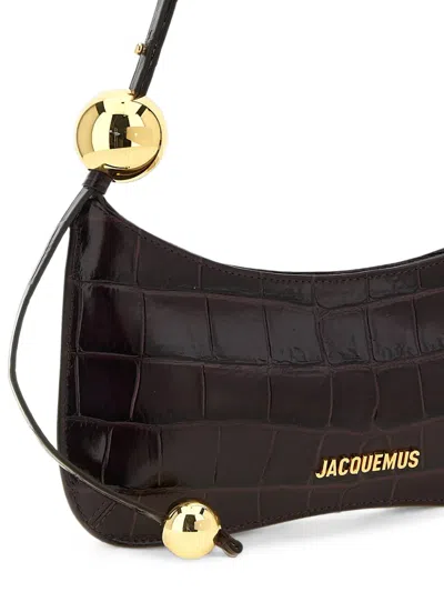 Jacquemus Le Bisou Perle Croc-effect Leather Shoulder Bag In Pattern