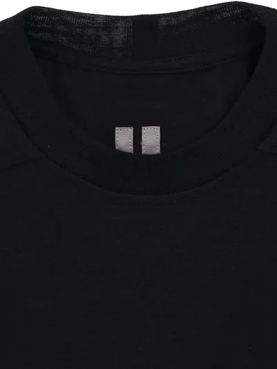 Rick Owens Oversized Cotton T-shirt In Black