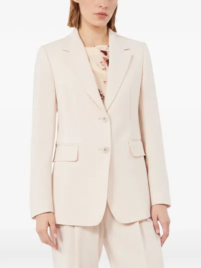 Max Mara Single-breasted Blazer In Neutral