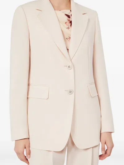 Max Mara Single-breasted Blazer In Neutral