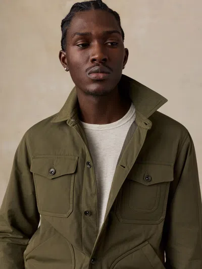 Faherty Frontier Trucker In Olive