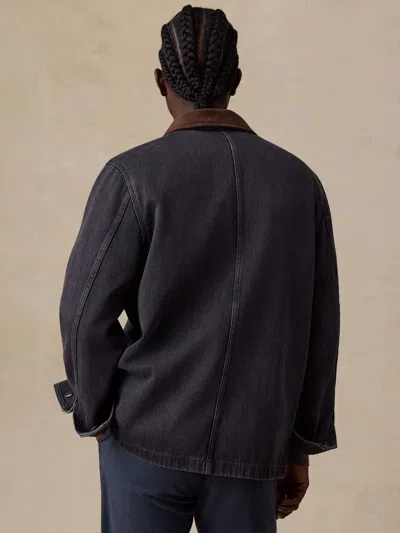 Faherty High Ridge Twill Studio Jacket In Blue