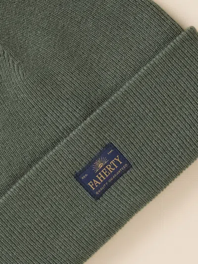 Faherty Essential Beanie In Forest