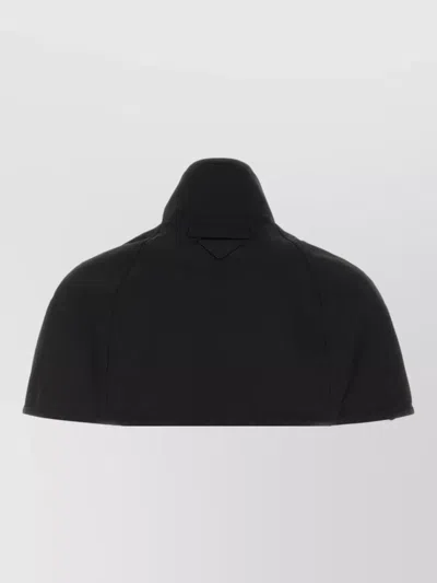 Prada Nylon Cape In Black