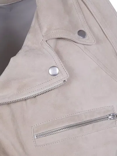 Drhope Suede Biker Jacket