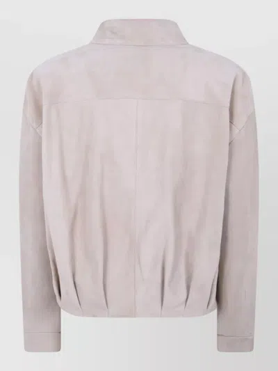 Drhope Suede Bomber Jacket
