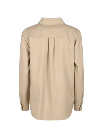 Herno Flap-pocket Long-sleeve Shirt In Neutrals