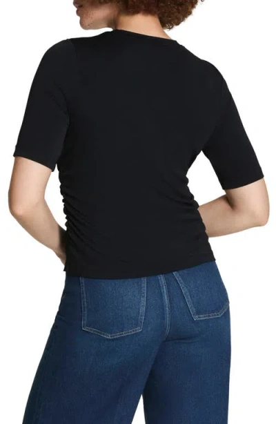 Spanx ® Sleek Ruched Jersey Top In Classic Black