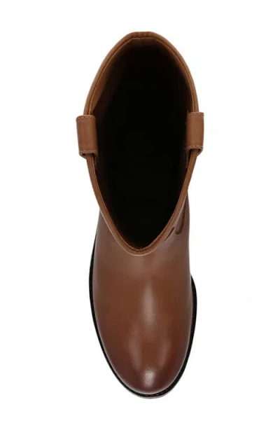 Frye Melissa Lug Button Tall Leather Boot In Tan