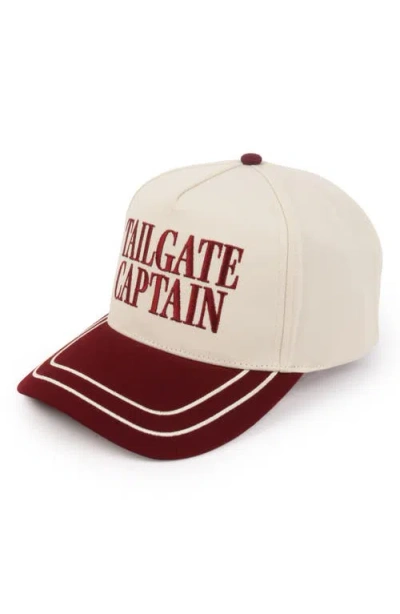 David & Young Tailgate Captain Snapback Cap In Maroon