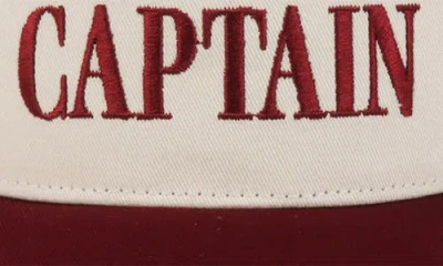 David & Young Tailgate Captain Snapback Cap In Maroon