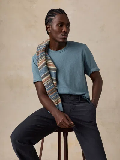Faherty Sunwashed Regenerative T-shirt In Blue