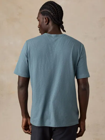 Faherty Sunwashed Regenerative T-shirt In Blue
